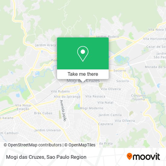 Mogi das Cruzes map