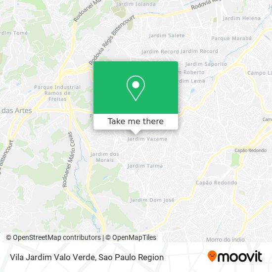 Vila Jardim Valo Verde map