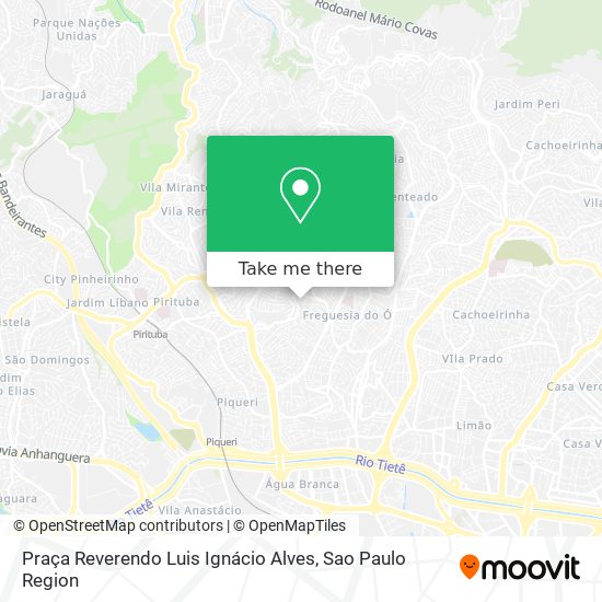 Mapa Praça Reverendo Luis Ignácio Alves