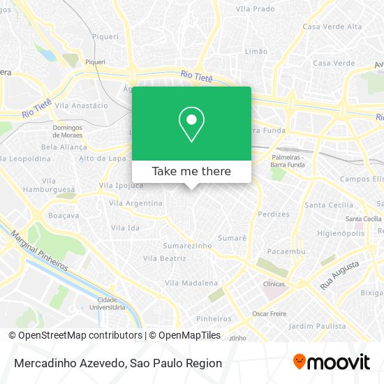 Mercadinho Azevedo map