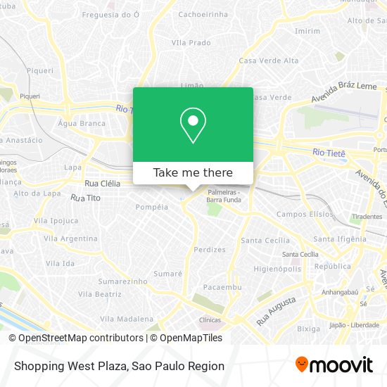 Mapa Shopping West Plaza