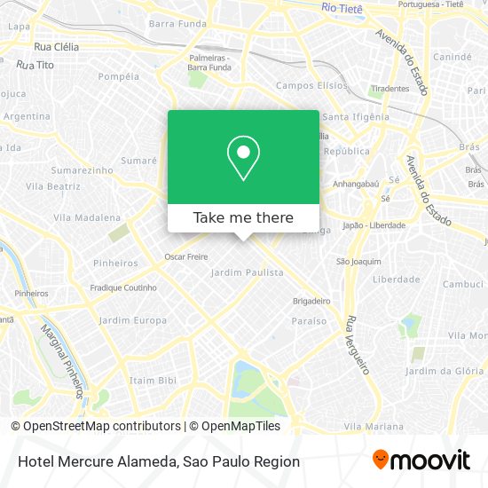 Mapa Hotel Mercure Alameda