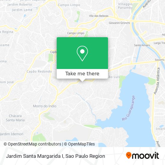 Mapa Jardim Santa Margarida I