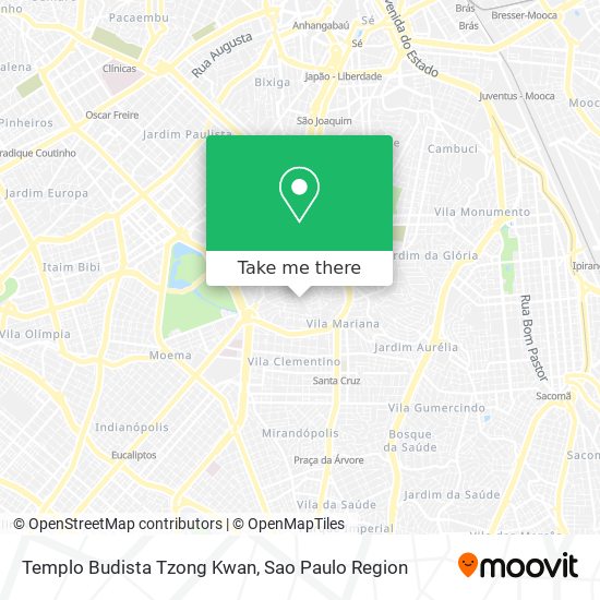 Mapa Templo Budista Tzong Kwan