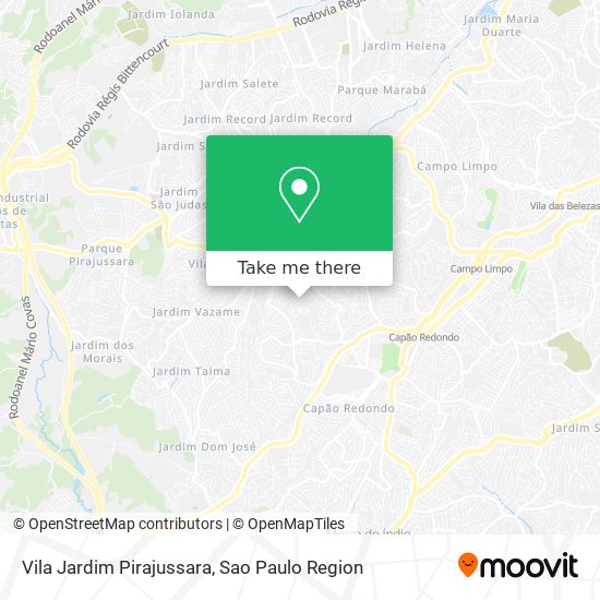 Vila Jardim Pirajussara map