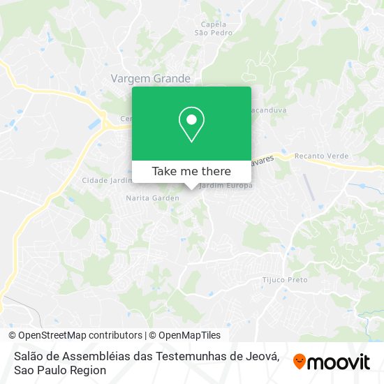 Salão de Assembléias das Testemunhas de Jeová map