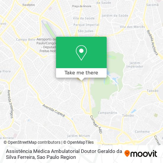 Mapa Assistência Médica Ambulatorial Doutor Geraldo da Silva Ferreira