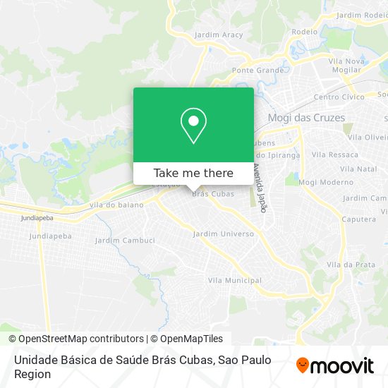 Unidade Básica de Saúde Brás Cubas map