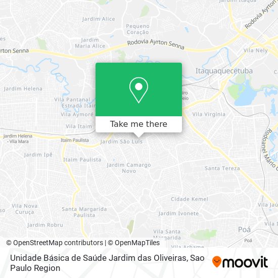 Unidade Básica de Saúde Jardim das Oliveiras map