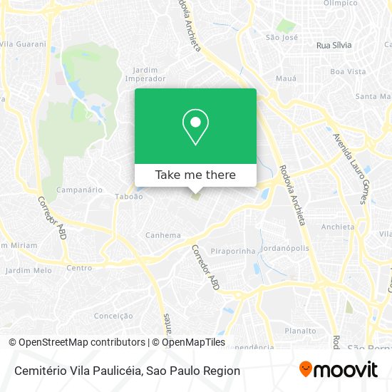 Cemitério Vila Paulicéia map