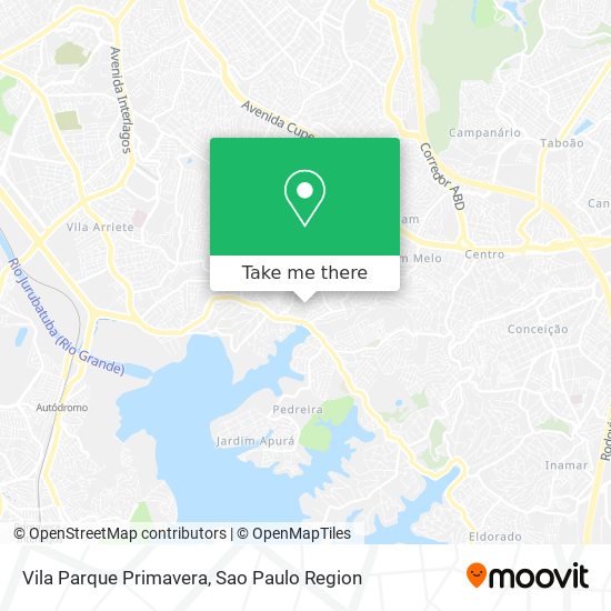 Vila Parque Primavera map