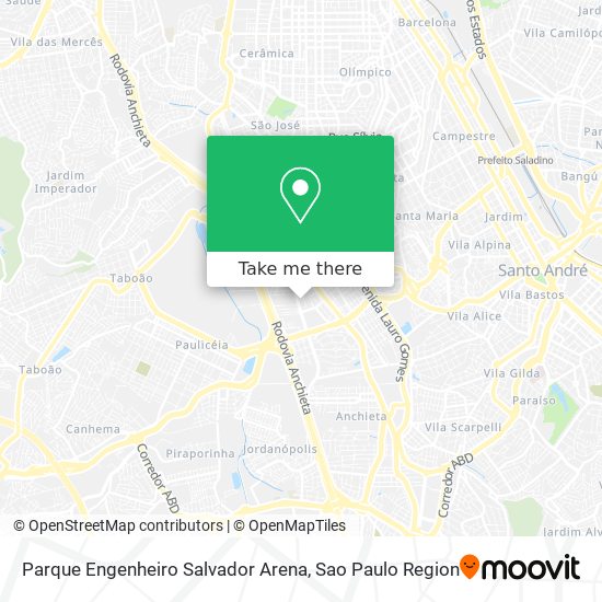 Parque Engenheiro Salvador Arena map