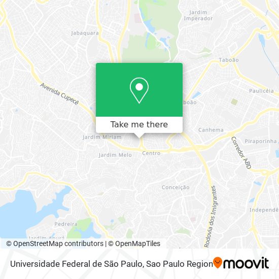 Universidade Federal de São Paulo map