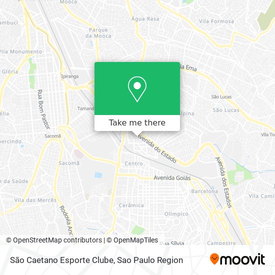 Mapa São Caetano Esporte Clube