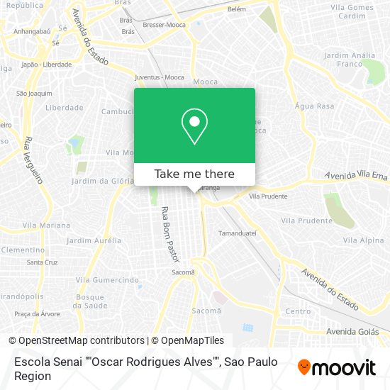 Escola Senai ""Oscar Rodrigues Alves"" map