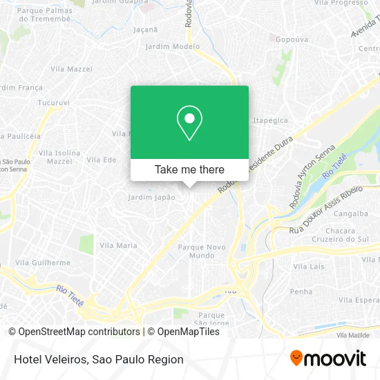 Hotel Veleiros map