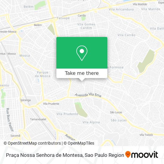 Mapa Praça Nossa Senhora de Montesa