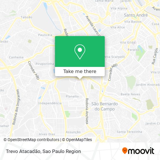 Mapa Trevo Atacadão