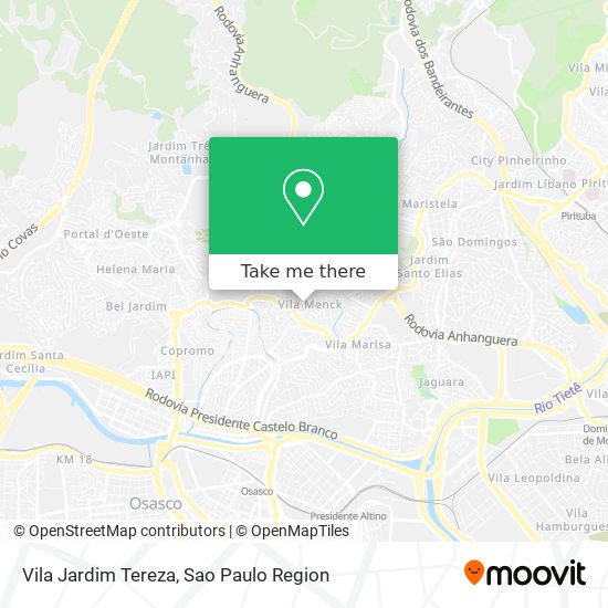 Mapa Vila Jardim Tereza