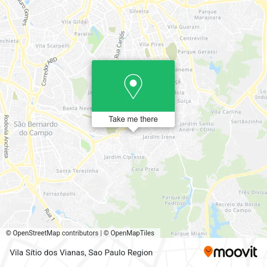 Vila Sítio dos Vianas map