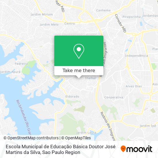 Mapa Escola Municipal de Educação Básica Doutor José Martins da Silva