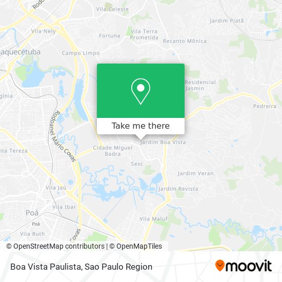 Mapa Boa Vista Paulista