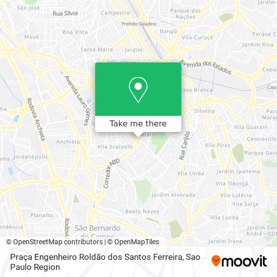 Praça Engenheiro Roldão dos Santos Ferreira map