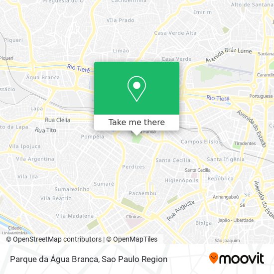 Parque da Água Branca map