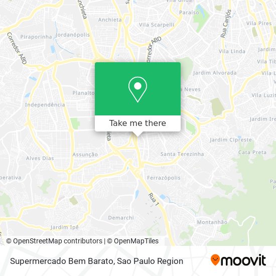 Mapa Supermercado Bem Barato