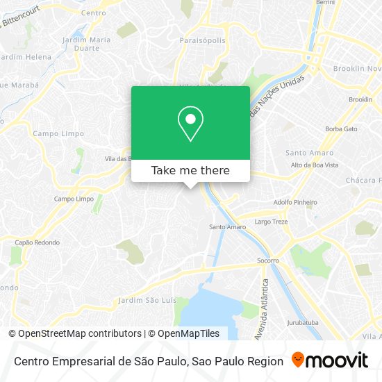 Centro Empresarial de São Paulo map