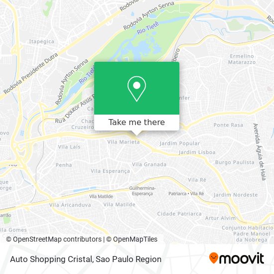 Auto Shopping Cristal map