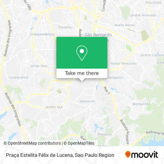 Mapa Praça Estelita Félix de Lucena