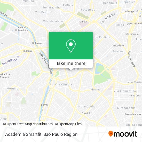 Mapa Academia Smartfit