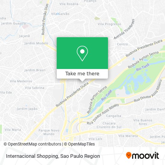 Internacional Shopping map