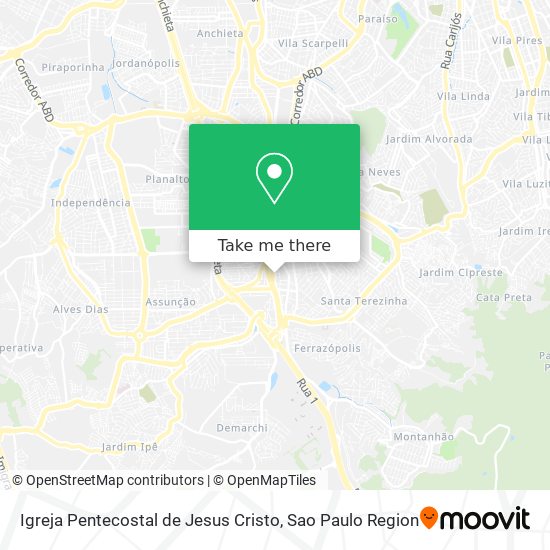 Mapa Igreja Pentecostal de Jesus Cristo