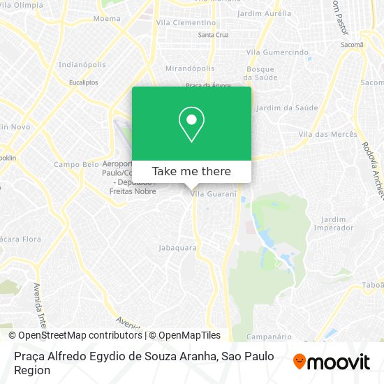 Mapa Praça Alfredo Egydio de Souza Aranha