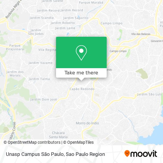 Unasp Campus São Paulo map