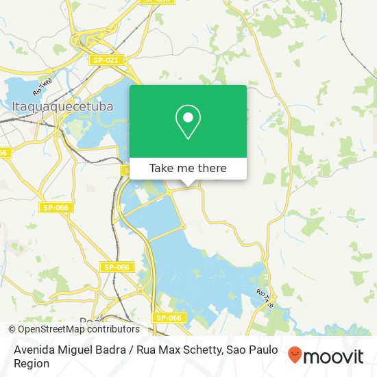 Mapa Avenida Miguel Badra / Rua Max Schetty