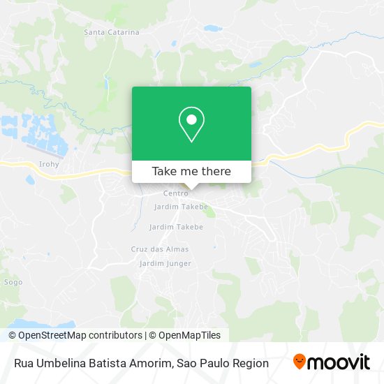 Mapa Rua Umbelina Batista Amorim