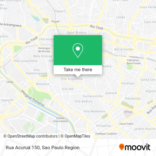 Rua Acuruá 150 map