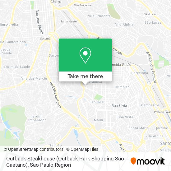 Outback Steakhouse (Outback Park Shopping São Caetano) map