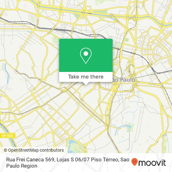 Mapa Rua Frei Caneca 569, Lojas S 06 / 07 Piso Térreo