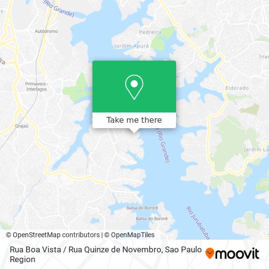 Mapa Rua Boa Vista / Rua Quinze de Novembro