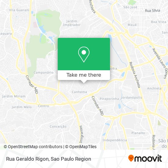 Mapa Rua Geraldo Rigon