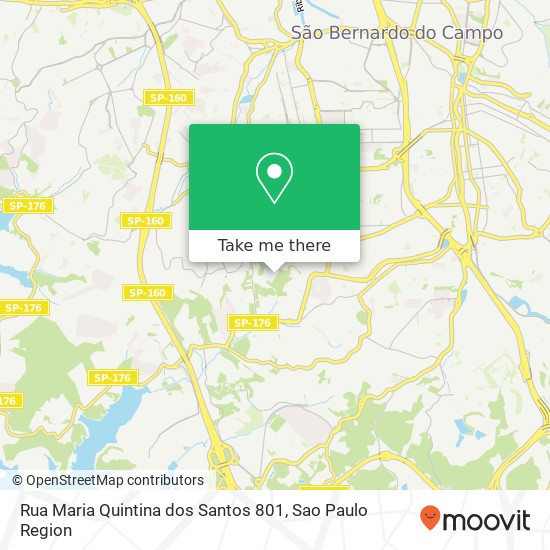 Rua Maria Quintina dos Santos 801 map