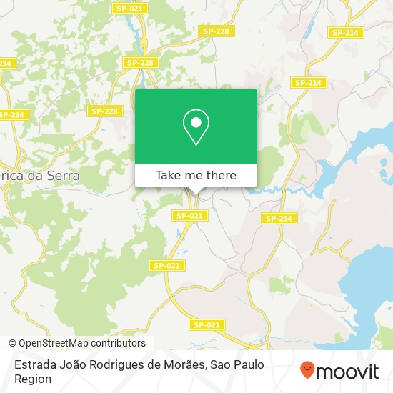 Mapa Estrada João Rodrigues de Morães