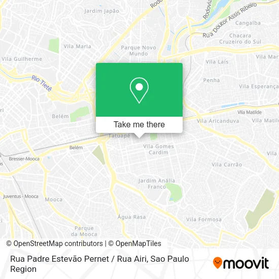 Rua Padre Estevão Pernet / Rua Airi map