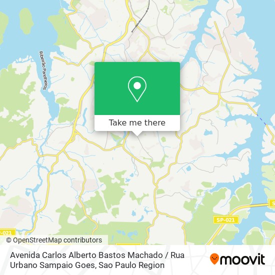 Mapa Avenida Carlos Alberto Bastos Machado / Rua Urbano Sampaio Goes