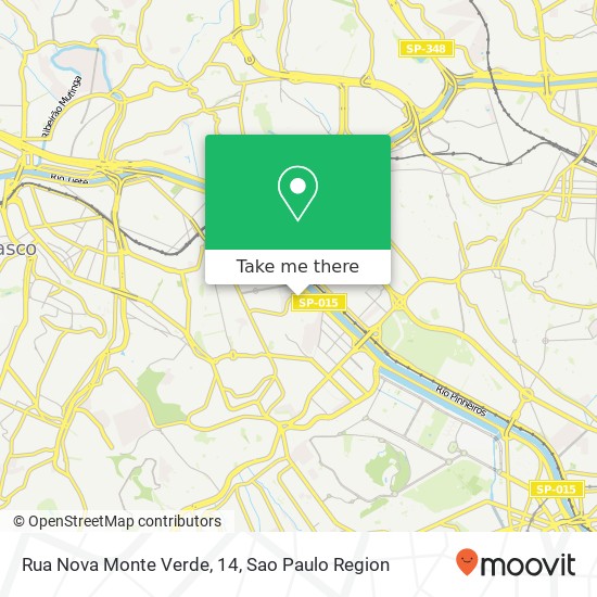 Rua Nova Monte Verde, 14 map