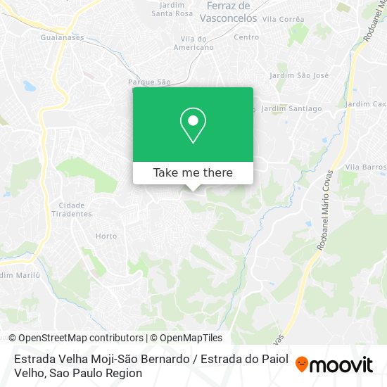 Estrada Velha Moji-São Bernardo / Estrada do Paiol Velho map